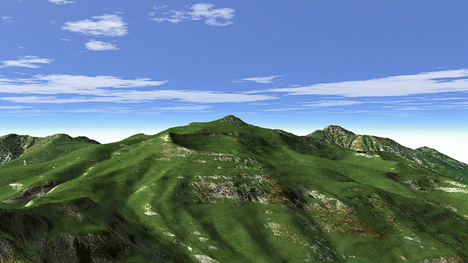 十勝岳 3Dイメージ