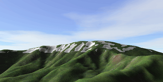 月山 3Dイメージ