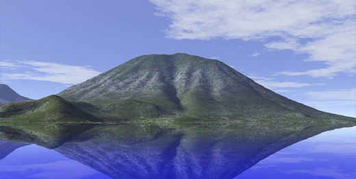 男体山 3Dイメージ