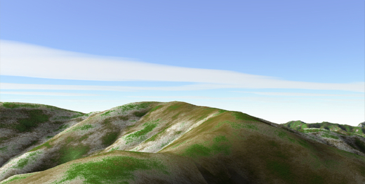 巻機山 3Dイメージ