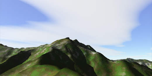 谷川岳 3Dイメージ