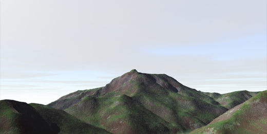 雨飾山 3Dイメージ