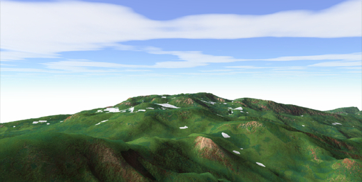 草津白根山 3Dイメージ