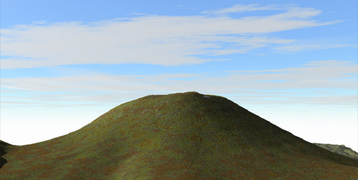 浅間山 3Dイメージ
