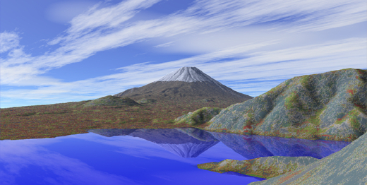 富士山 3Dイメージ