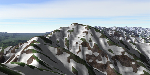 五竜岳 3Dイメージ