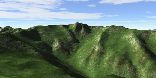 水晶岳 3Dイメージ