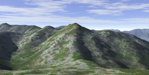 鷲羽岳 3Dイメージ