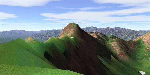 八ヶ岳 3Dイメージ