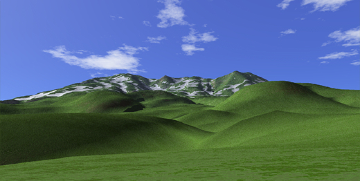 御嶽山 3Dイメージ