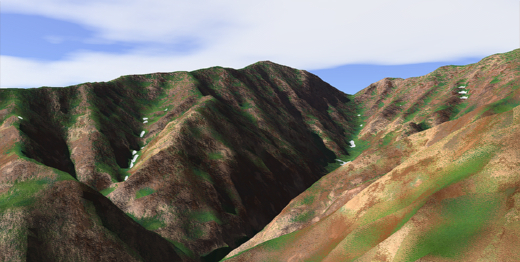 空木岳 3Dイメージ