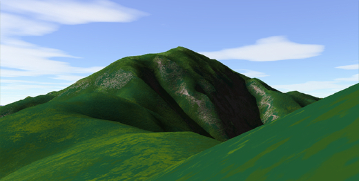 荒島岳 3Dイメージ