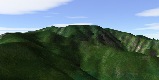 大峰山 3Dイメージ