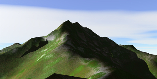 石鎚山 3Dイメージ