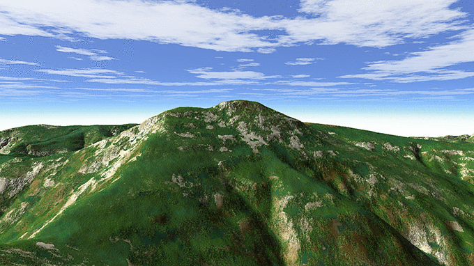 天塩岳 3Dイメージ