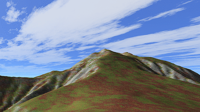 ニペソツ山 3Dイメージ