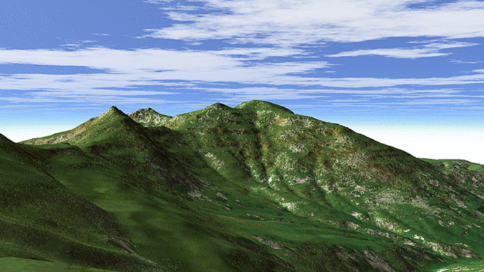 ニセイカウシュッペ山 3Dイメージ