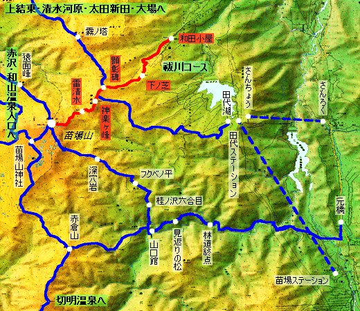 苗場山 登山コース