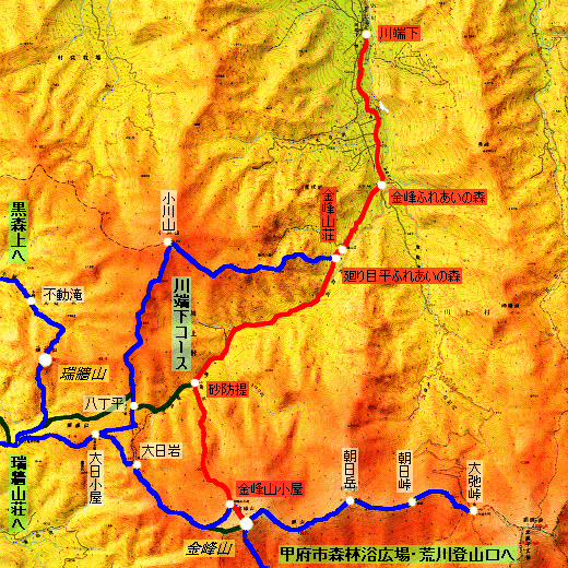金峰山 登山コース
