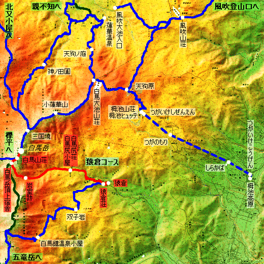 白馬岳 登山コース