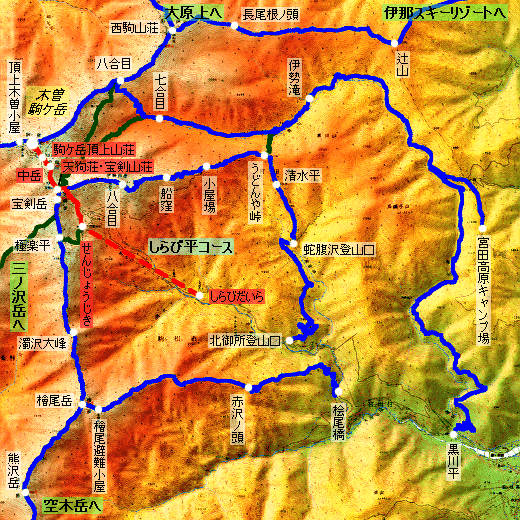 木曽駒ヶ岳 登山コース
