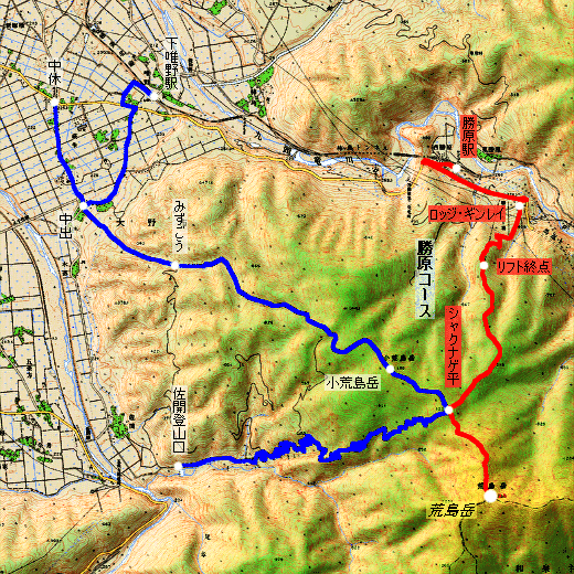 荒島岳 モデルコース