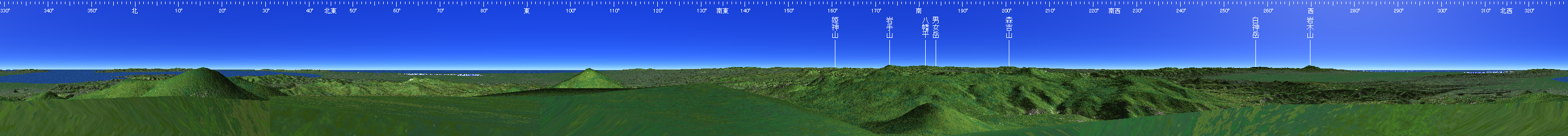 八甲田山 山頂展望図